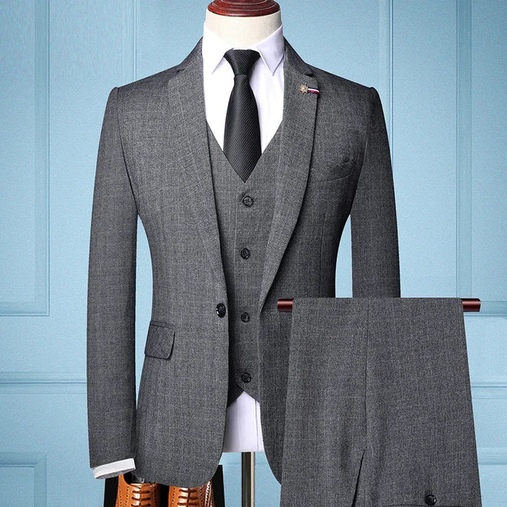 Elegant Kostym Herr | 3-delad Slim Fit med Modern Siluett | Perfekt för Formella Evenemang 0
