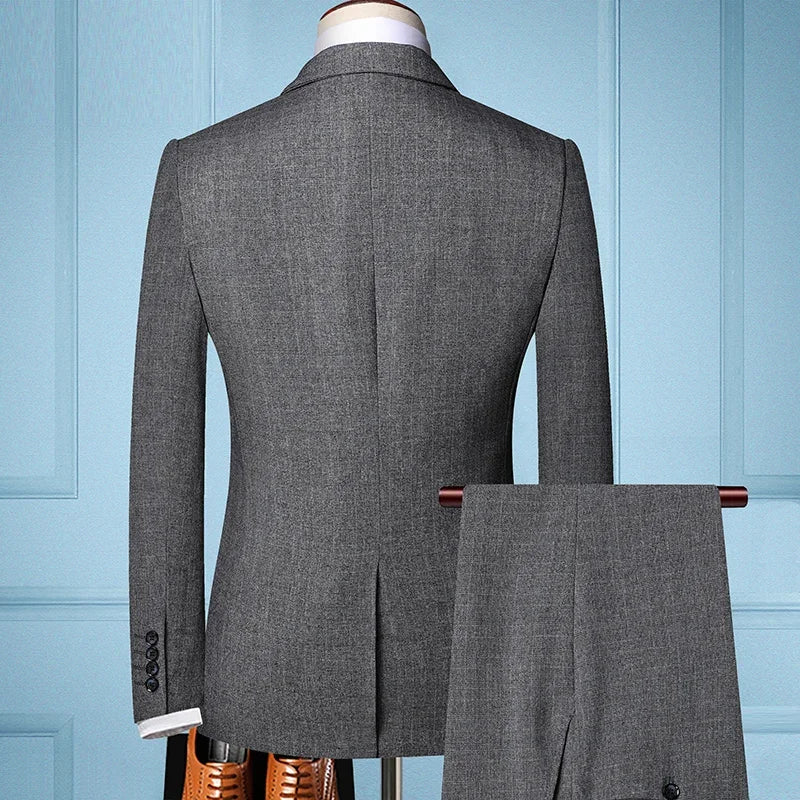 Elegant Kostym Herr | 3-delad Slim Fit med Modern Siluett | Perfekt för Formella Evenemang 2