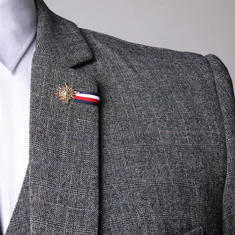 Elegant Kostym Herr | 3-delad Slim Fit med Modern Siluett | Perfekt för Formella Evenemang 4