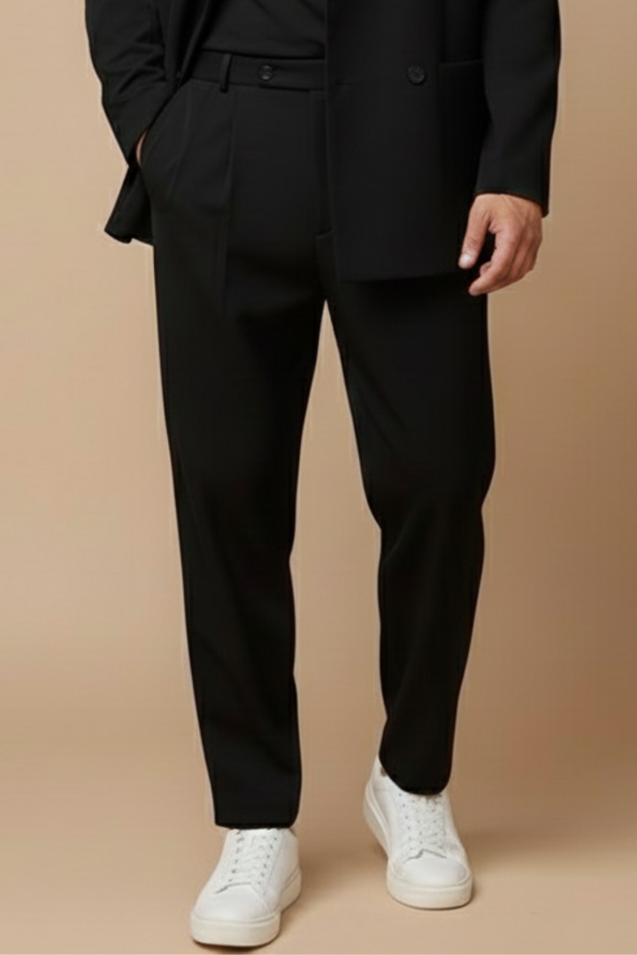 Elegant Kostym Herr | Slim Fit Tvådelad Kostym med Dubbelknäppt Kavaj | Skräddarsydd Design för Stil och Komfort 3