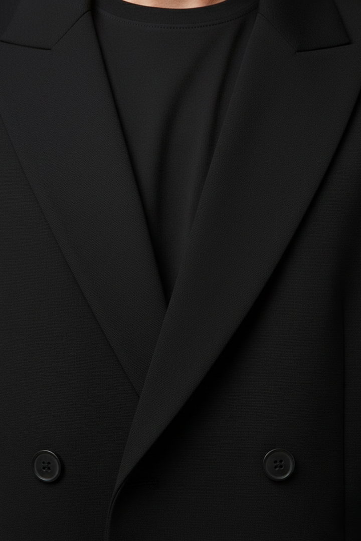 Elegant Kostym Herr | Slim Fit Tvådelad Kostym med Dubbelknäppt Kavaj | Skräddarsydd Design för Stil och Komfort 4