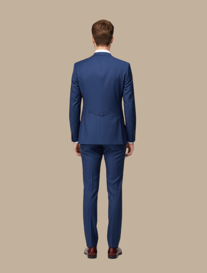 Elegant Kostym Herr | Tredelad Slim Fit Kostym med Skräddarsydd Design | Perfekt för Bröllop och Formella Tillfällen 2