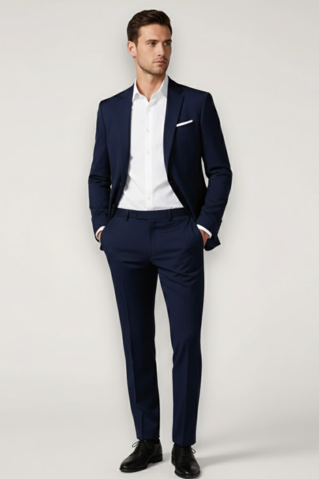 Elegant Kostym Herr | Tvådelad Slim Fit med Skräddarsydd Kavaj | Perfekt för Formella Evenemang 0