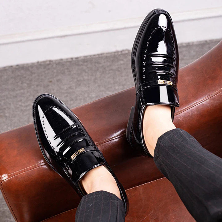 Elegant Loafers Män | Högblank Slip-On Design med Bekväm Passform | Perfekta för Formella Tillfällen 2