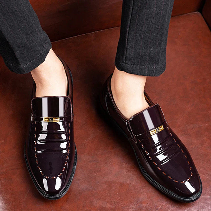 Elegant Loafers Män | Högblank Slip-On Design med Bekväm Passform | Perfekta för Formella Tillfällen 3