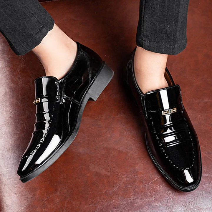 Elegant Loafers Män | Högblank Slip-On Design med Bekväm Passform | Perfekta för Formella Tillfällen 4