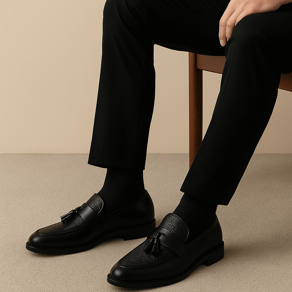 Elegant Loafers Män | Vävda Tofs Loafers med Klassisk Design | Mångsidiga Skor för Formell och Casual Stil 2