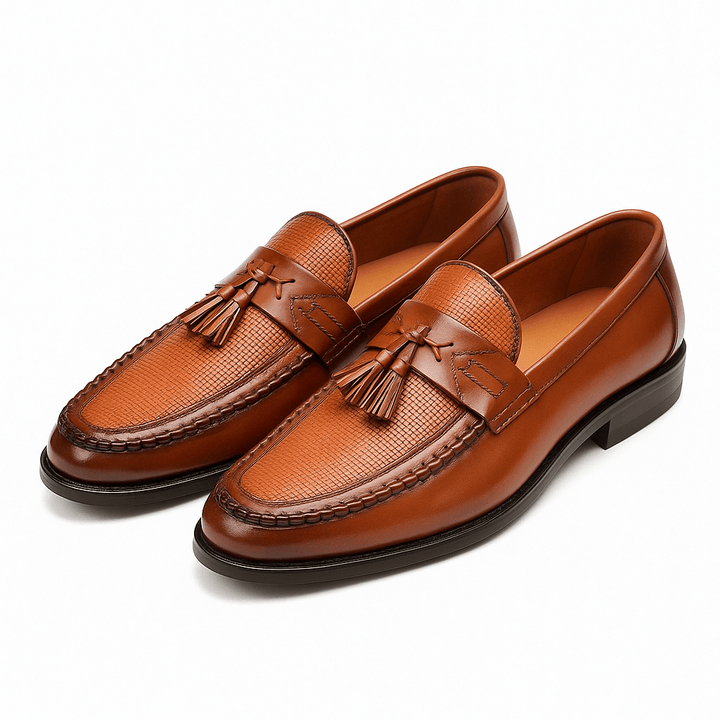 Elegant Loafers Män | Vävda Tofs Loafers med Klassisk Design | Mångsidiga Skor för Formell och Casual Stil 3