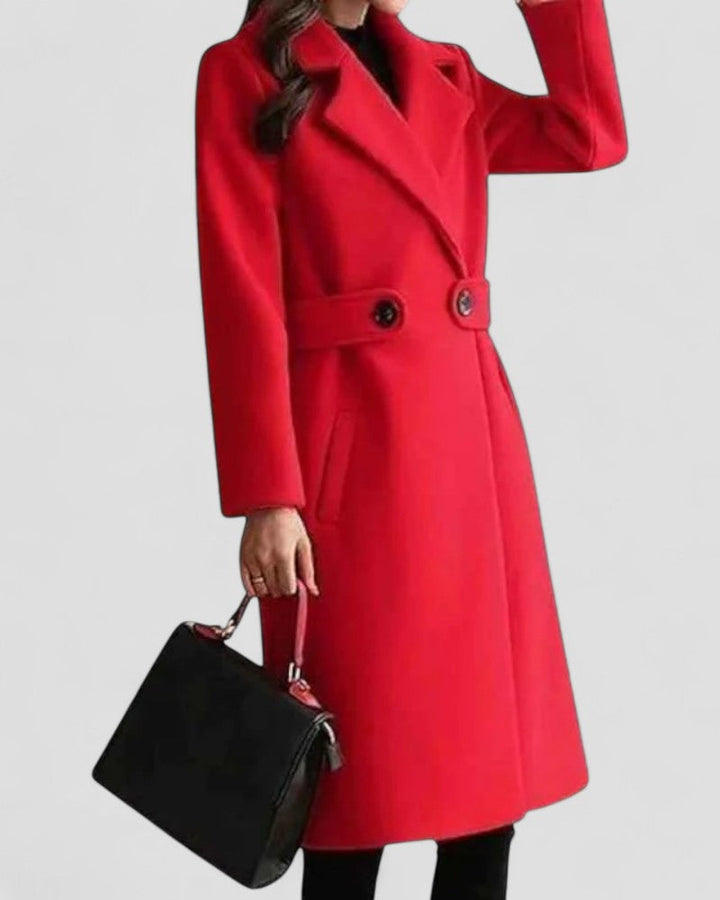 Elegant Maxijacka | Longline Design med Lapelkrage | Mångsidig Look för Alla Tillfällen 4