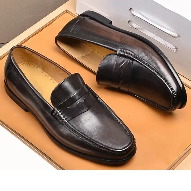 Elegant Mockasiner i Konstläder | Slip-On Design med Metallaccent | Komfortabel Passform för Tidlös Stil 5