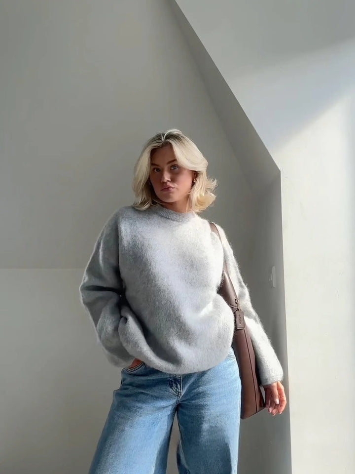 Elegant Mohairtröja för Kvinnor med Avslappnad Passform | Mjuk och Lätt Design för Vardagsstil 1
