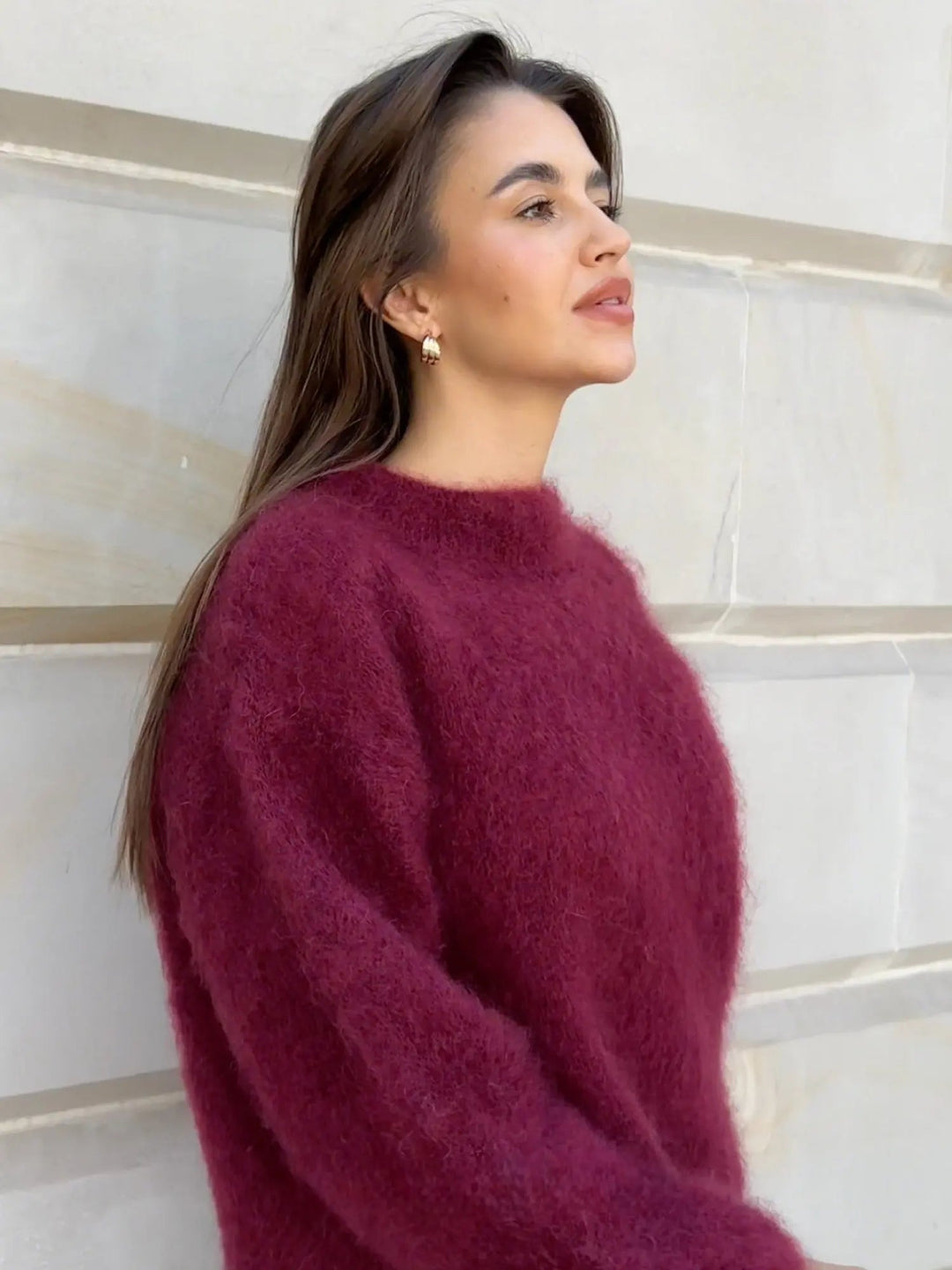 Elegant Mohairtröja för Kvinnor med Avslappnad Passform | Mjuk och Lätt Design för Vardagsstil 3