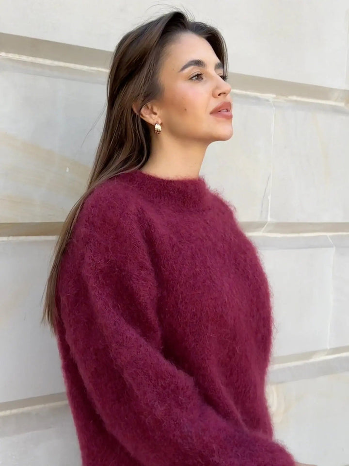 Elegant Mohairtröja för Kvinnor med Avslappnad Passform | Mjuk och Lätt Design för Vardagsstil 3