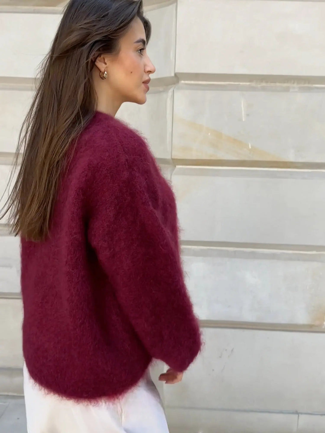 Elegant Mohairtröja för Kvinnor med Avslappnad Passform | Mjuk och Lätt Design för Vardagsstil 5