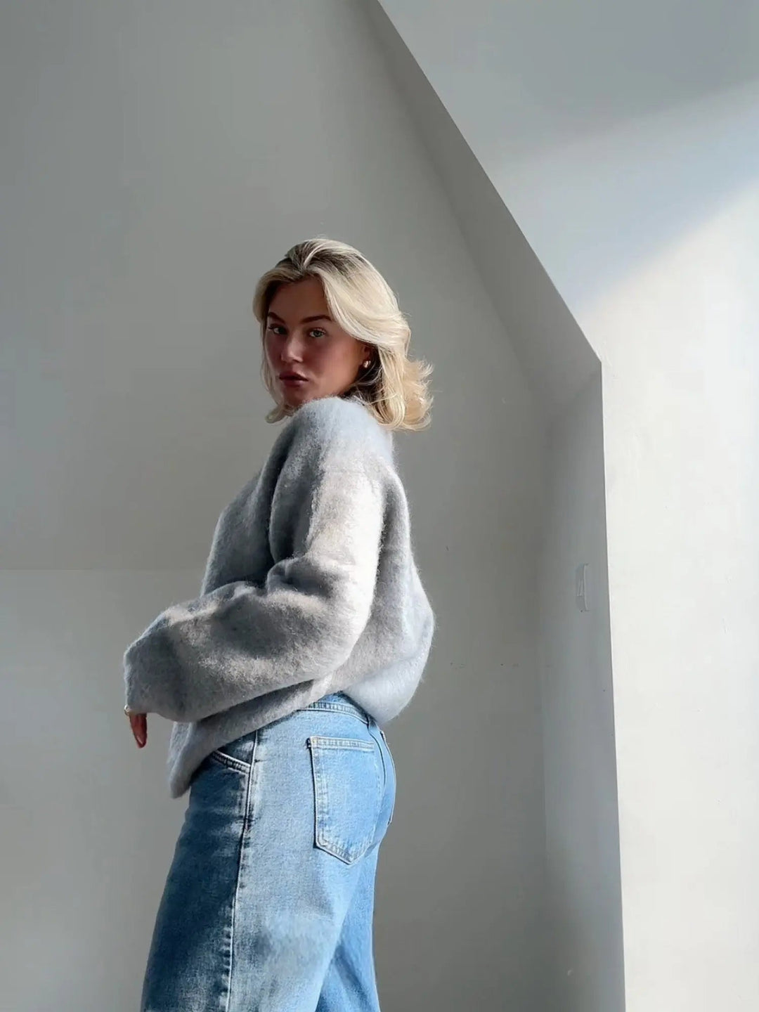 Elegant Mohairtröja för Kvinnor med Avslappnad Passform | Mjuk och Lätt Design för Vardagsstil 6