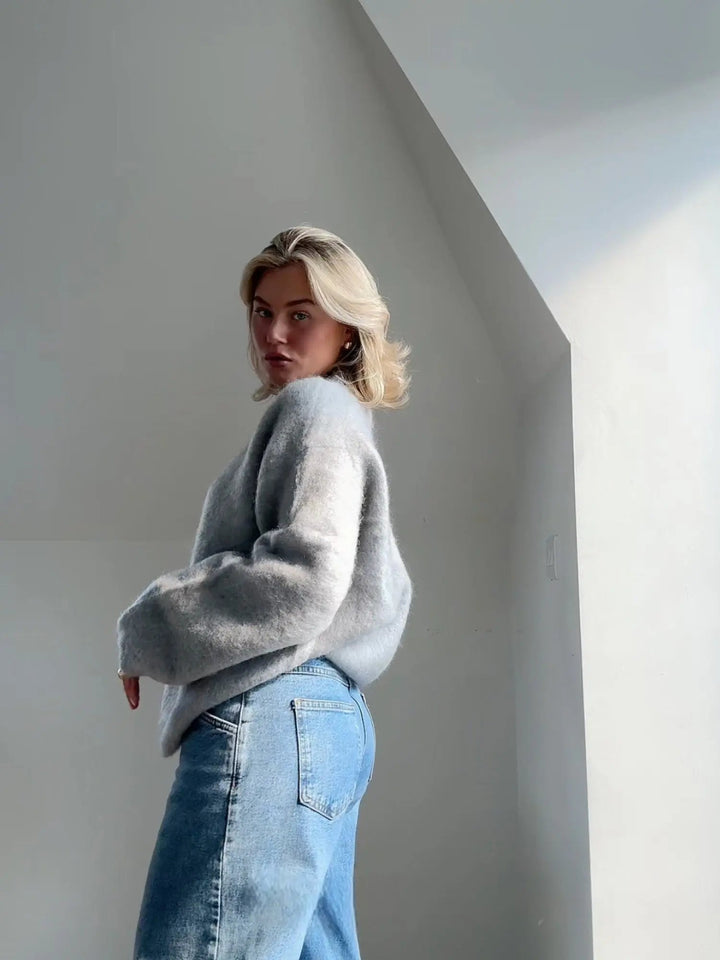 Elegant Mohairtröja för Kvinnor med Avslappnad Passform | Mjuk och Lätt Design för Vardagsstil 6