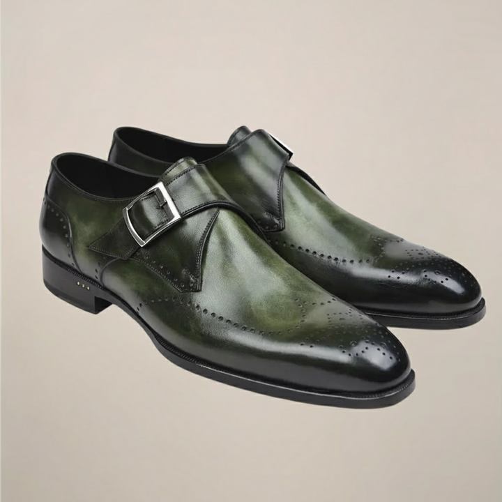 Elegant Monk Strap Dress Shoes för Män med Polerat Spänne | Klassisk Design för Formell Stil 2