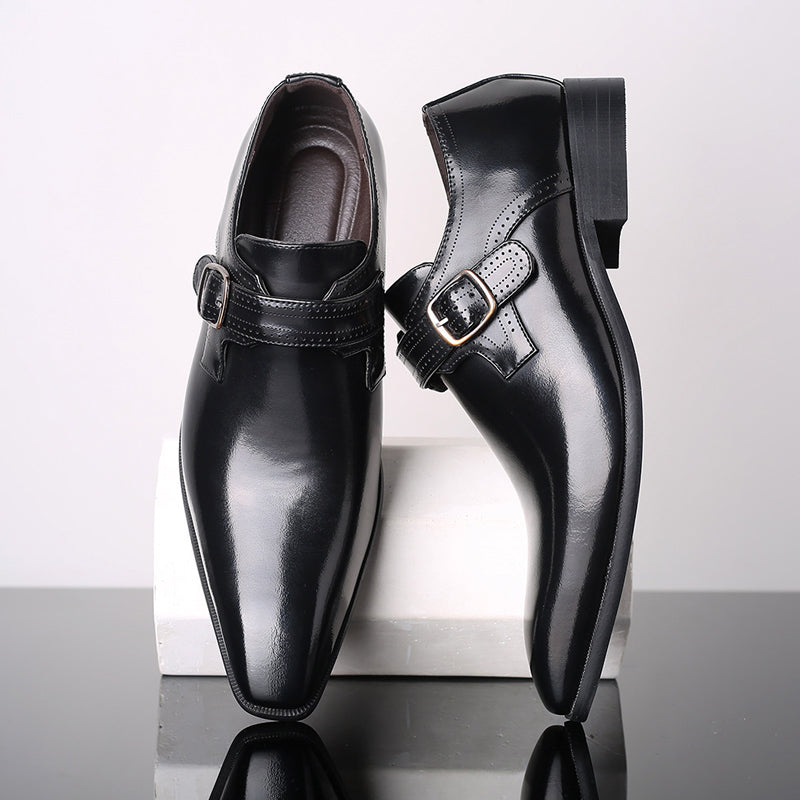 Elegant Monk Strap Skor för Män med Polerad Finish | Tidlös Design för Formella Tillfällen 2