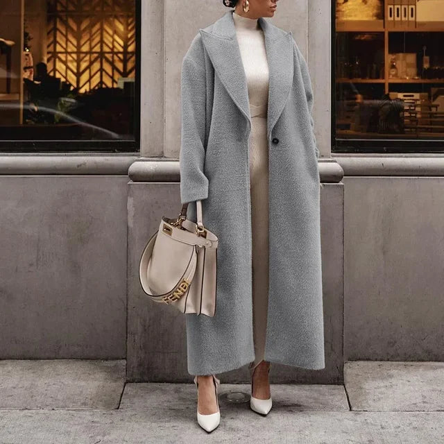 Elegant Oversize Kappa för Kvinnor med Bred Krage | Lång Design för Snygg Lagering 1