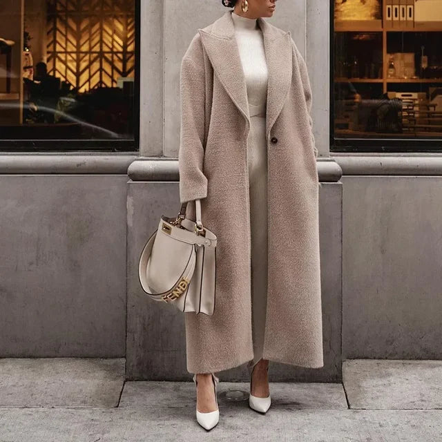 Elegant Oversize Kappa för Kvinnor med Bred Krage | Lång Design för Snygg Lagering 2