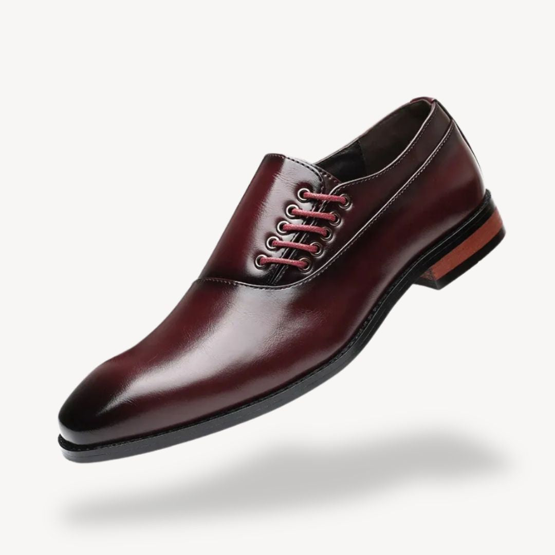 Elegant Oxford-skor för män med spetsad tå och snörning | Tidlös stil för formella tillfällen 2