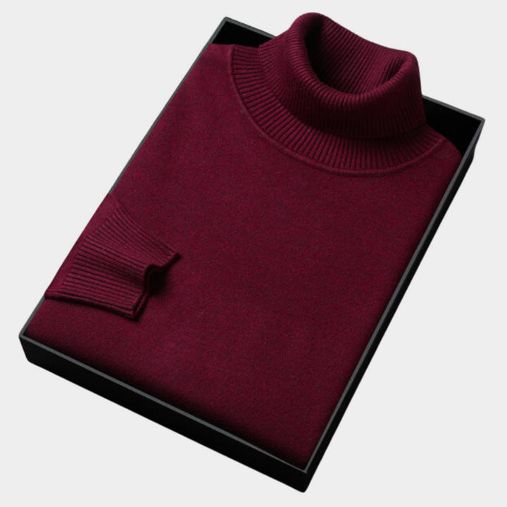 Elegant Pikétröja för Män med Rullhals ? Minimalistisk Design för Stiliga Tillfällen 10