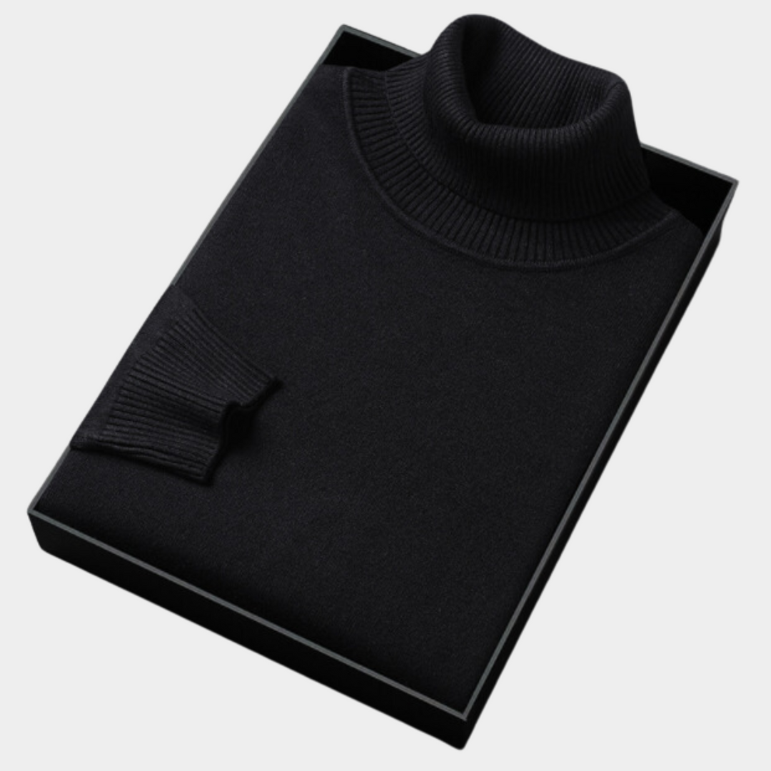 Elegant Pikétröja för Män med Rullhals ? Minimalistisk Design för Stiliga Tillfällen 3