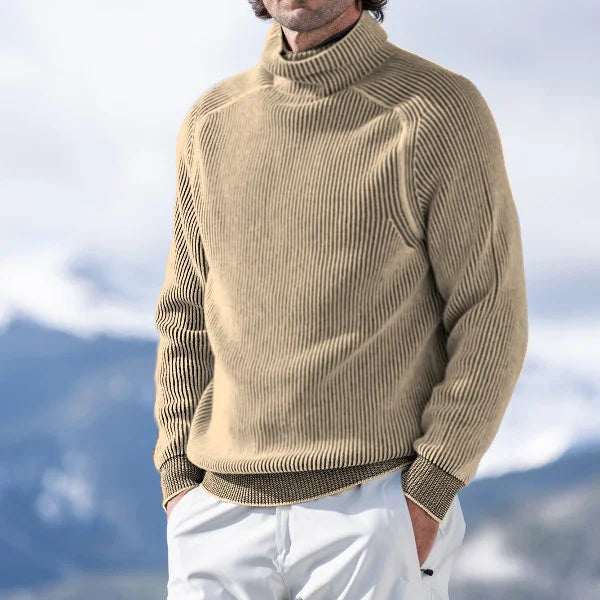 Elegant Polotröja för Män | Slimmad Passform i Isolerande Material | Klassisk Turtleneck för Värme och Stil 2