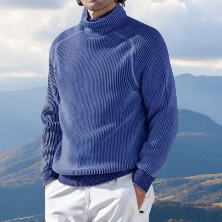 Elegant Polotröja för Män | Slimmad Passform i Isolerande Material | Klassisk Turtleneck för Värme och Stil 4