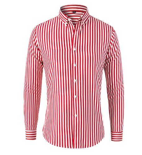 Elegant Randig Skjorta för Män i Andningsbart Material | Tidlös Design för Komfort och Stil 3