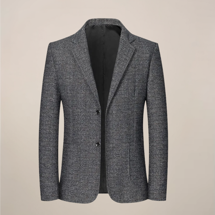 Elegant Slim Fit Kavaj för Män med Rutig Design | Mångsidig För Smart Casual och Affärsevenemang 0