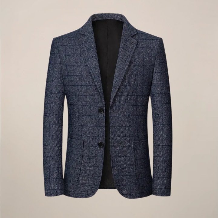 Elegant Slim Fit Kavaj för Män med Rutig Design | Mångsidig För Smart Casual och Affärsevenemang 1