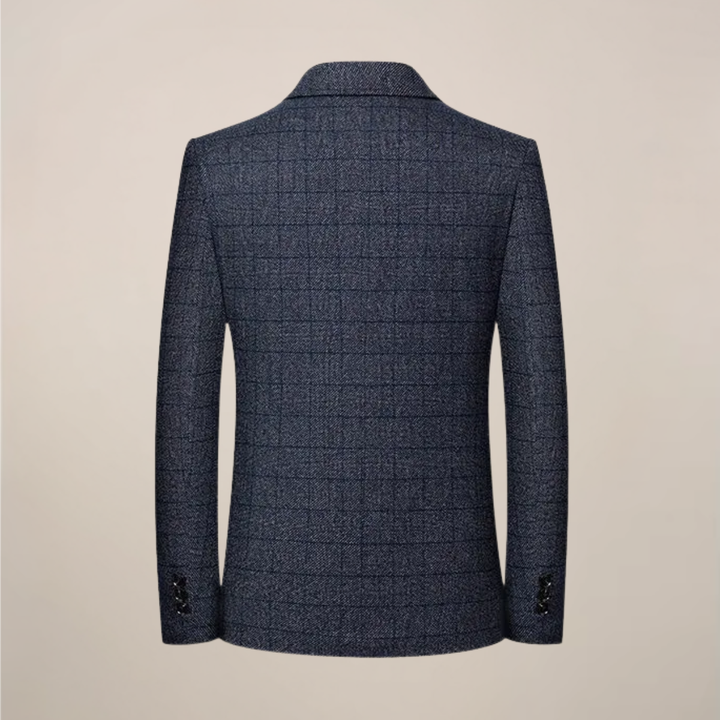 Elegant Slim Fit Kavaj för Män med Rutig Design | Mångsidig För Smart Casual och Affärsevenemang 2