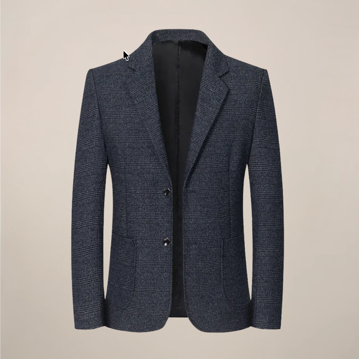 Elegant Slim Fit Kavaj för Män med Rutig Design | Mångsidig För Smart Casual och Affärsevenemang 4