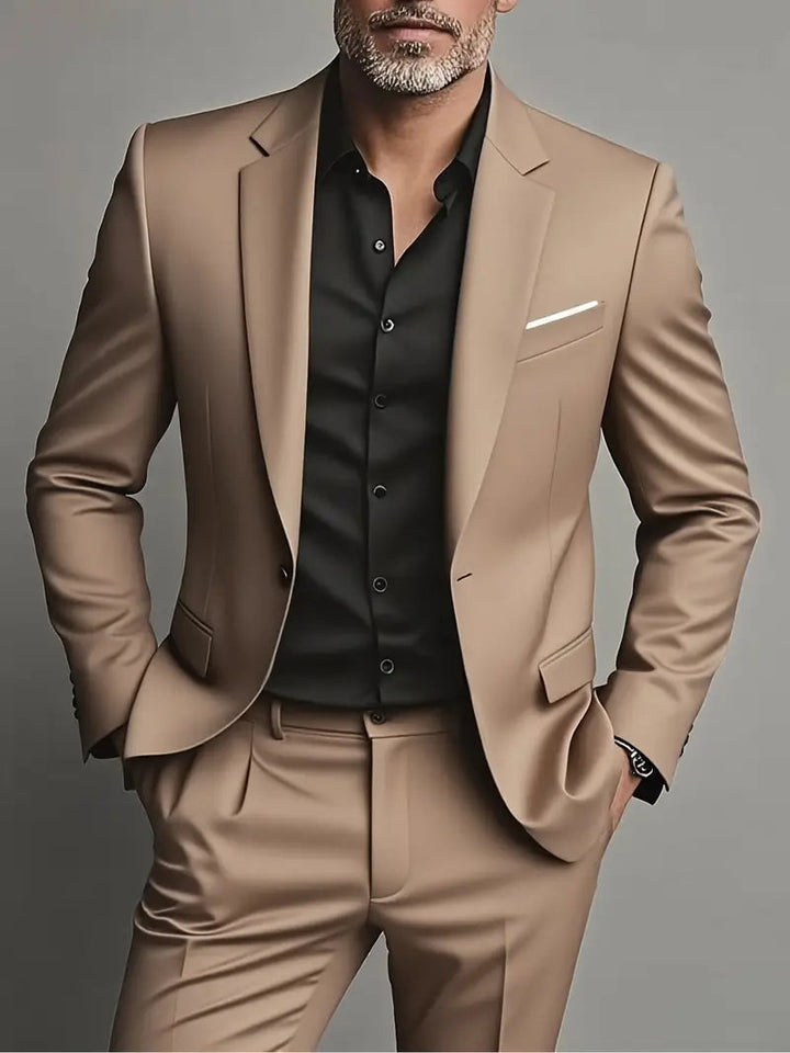 Elegant Slim Fit Kostym Herr med Skräddarsydd Design | Perfekt för Affär och Kväll 2
