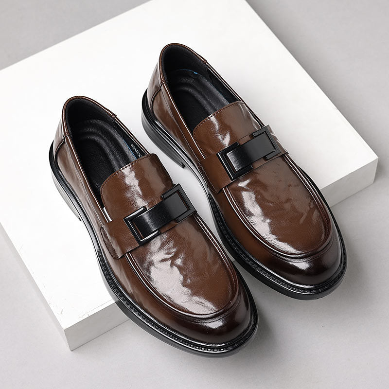Elegant Slip-In Skor Herr med Polerad Finish | Tidlös Design för Formella Tillfällen 1