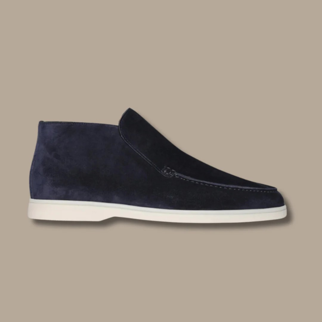 Elegant Slip-On Ankel Loafer för Män med Kontrastsula | Komfortabel Design för Smart Casual Stil 4