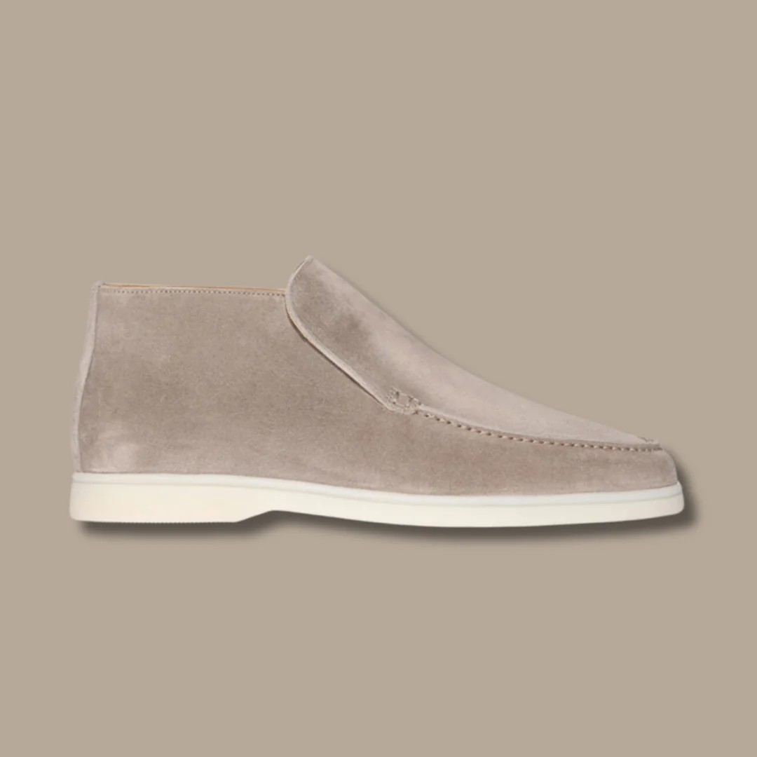 Elegant Slip-On Ankel Loafer för Män med Kontrastsula | Komfortabel Design för Smart Casual Stil 5