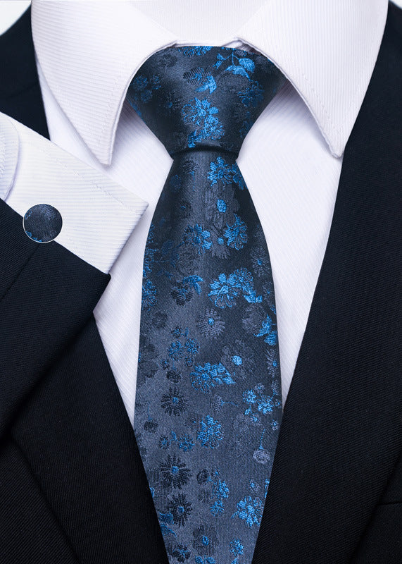 Elegant Slipsset för Män med Koordinerad Fickruta | Variationer för Formella Tillfällen 0