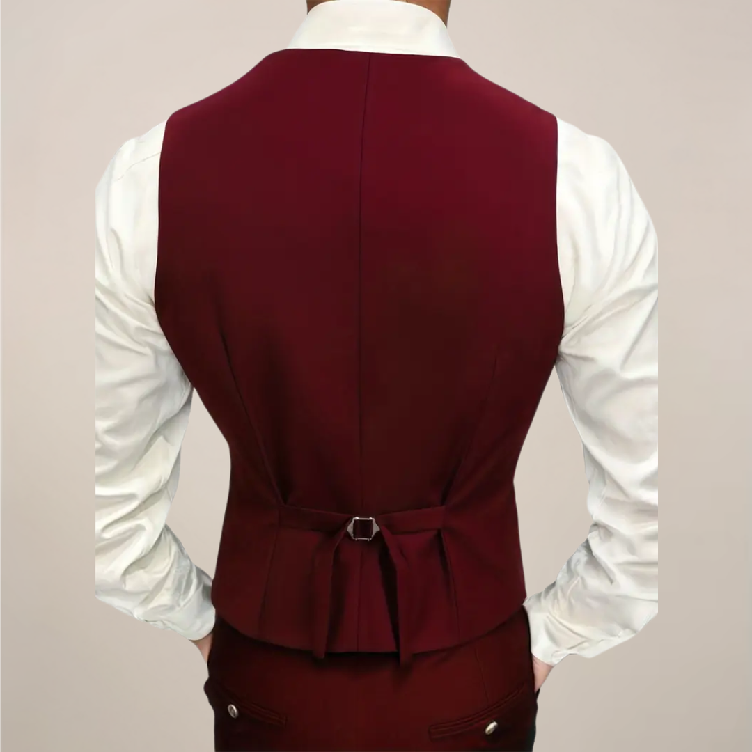 Elegant Tredelad Kostym Herr med Slim Fit Design | Perfekt för Bröllop och Formella Evenemang 3