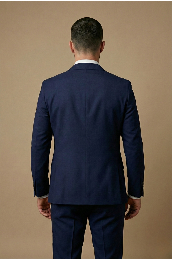 Elegant Tredelad Kostym för Män med Slim Fit Design | Perfekt för Formella Evenemang 1
