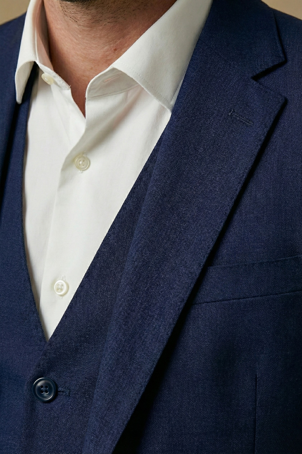 Elegant Tredelad Kostym för Män med Slim Fit Design | Perfekt för Formella Evenemang 4