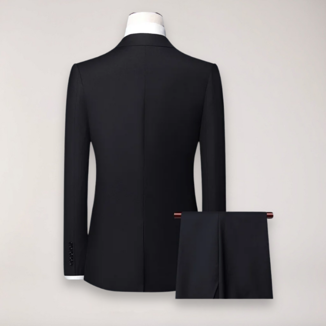 Elegant Tredelad Kostymset för Män med Skräddarsydd Kavaj | Stilren Look för Formella Tillfällen 3