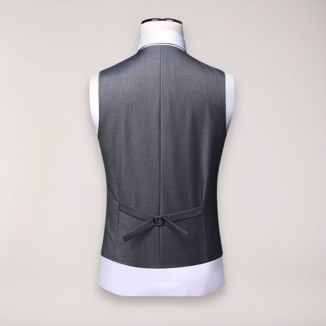 Elegant Tredelad Kostymset för Män med Skräddarsydd Kavaj | Stilren Look för Formella Tillfällen 7