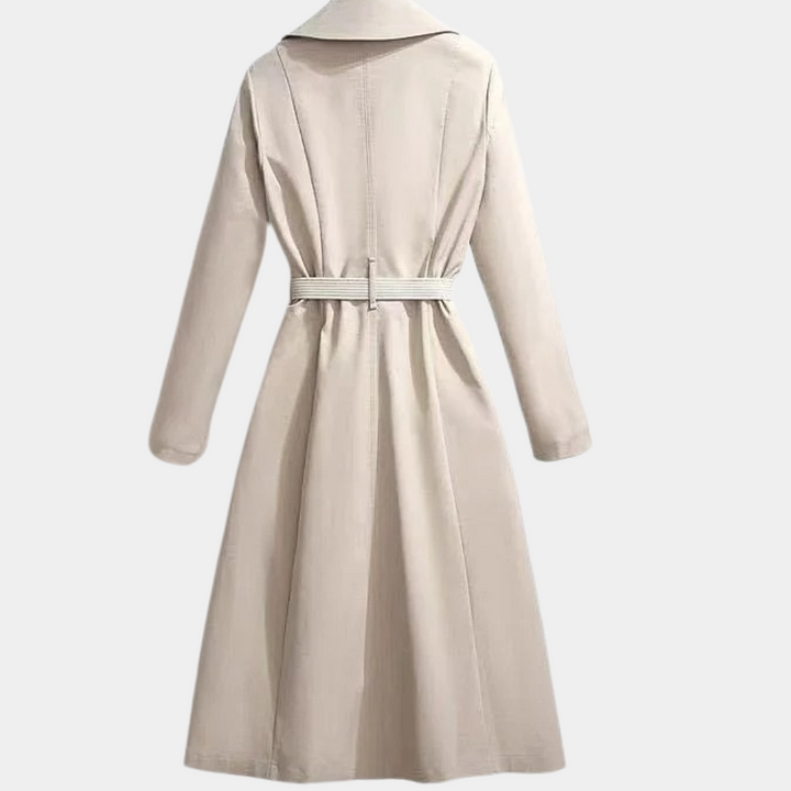 Elegant Trenchcoat Dam | Lätt Design med Bälte & Dekorativa Fickor för Mångsidig Stil 1