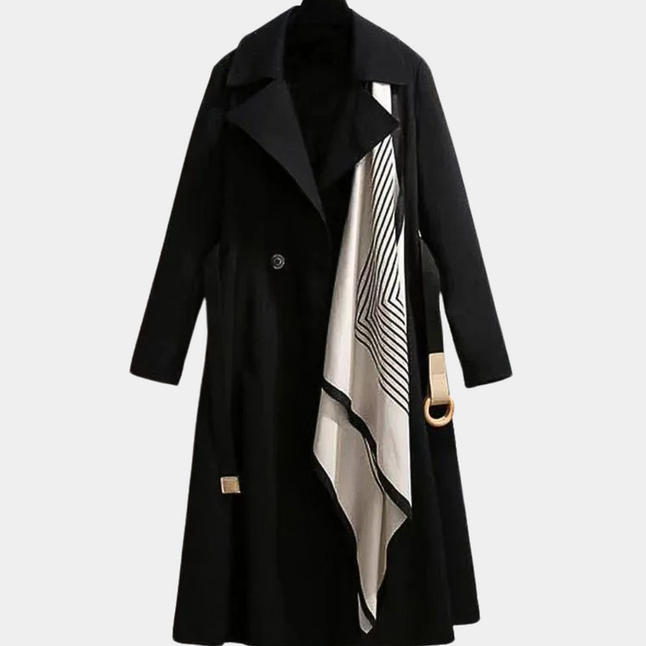 Elegant Trenchcoat Dam | Lätt Design med Bälte & Dekorativa Fickor för Mångsidig Stil 4