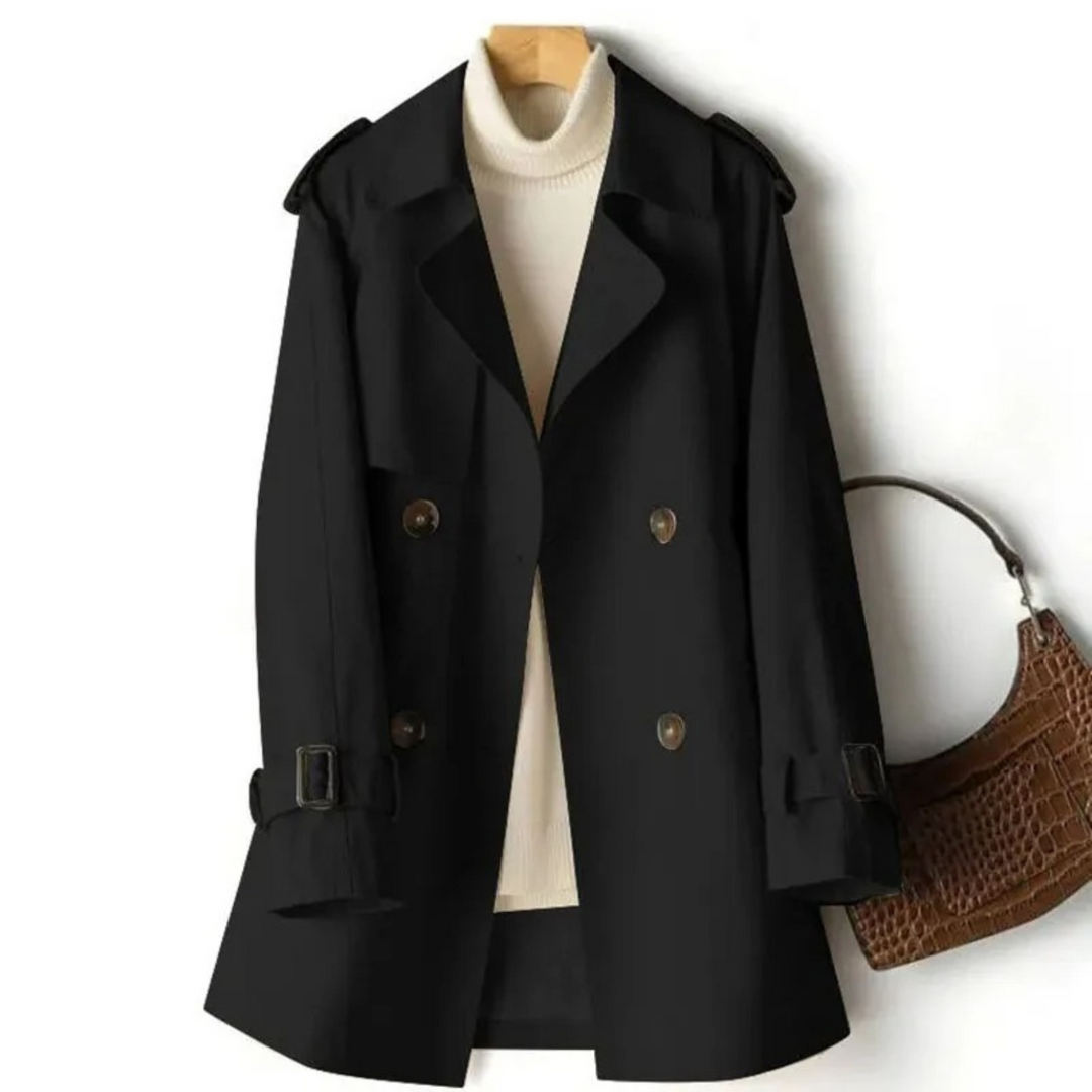 Elegant Trenchcoat | Klassisk Kappa med Knappstängning & Fickor | Tidlös Design för Höstvädret 4