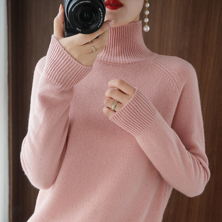 Elegant Turtleneck-tröja för Damer med Värmande Funktion | Skräddarsydd Design för Komfort och Stil 5