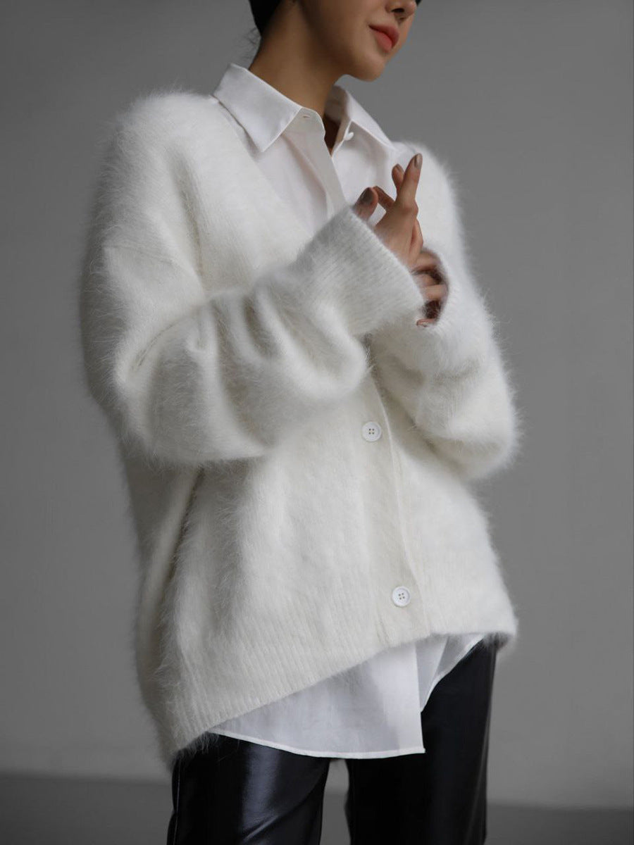 Elegant V-ringad Cardigan för Damer med Mjuk Passform | Perfekt för Alla Tillfällen 3