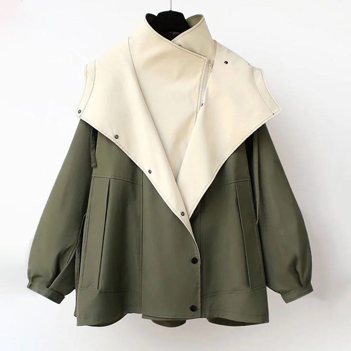 Elegant Vattentät Trenchcoat för Kvinnor med Utmärkt Värmeisolering | Unik Design för Höst och Vinter 3